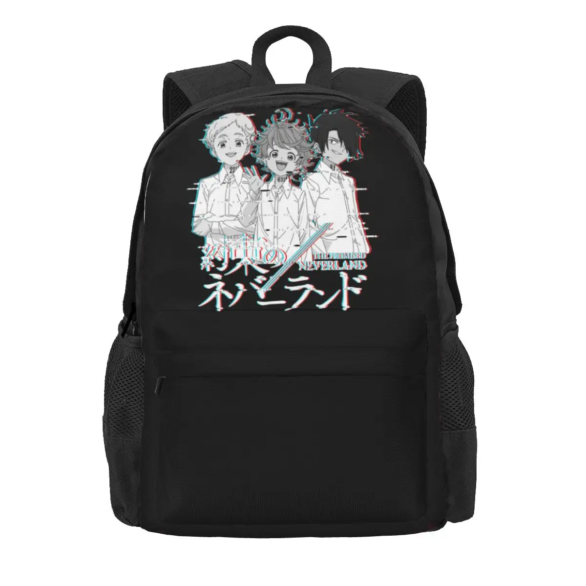 

The Promised Neverland Women Backpack 3D Student School Bag Emma Norman Ray Computer Mochila Boys Girls Large Capacity Rucksack