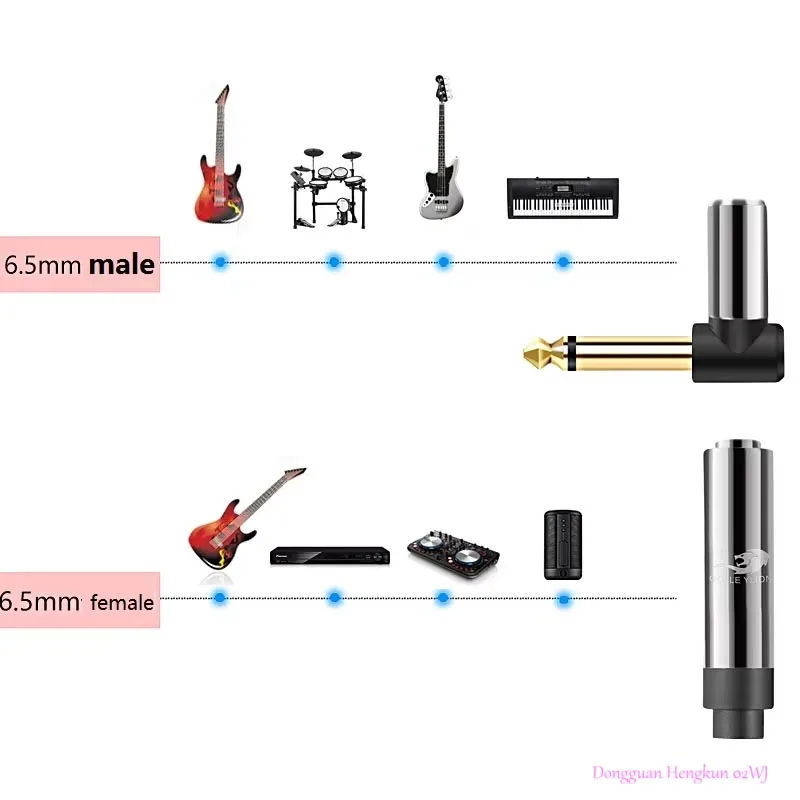 

High Quality 6.35mm Male to Female Audio Cable - Guitar, Microphone, Amplifier Extension Cord for Professional Audio Equipment