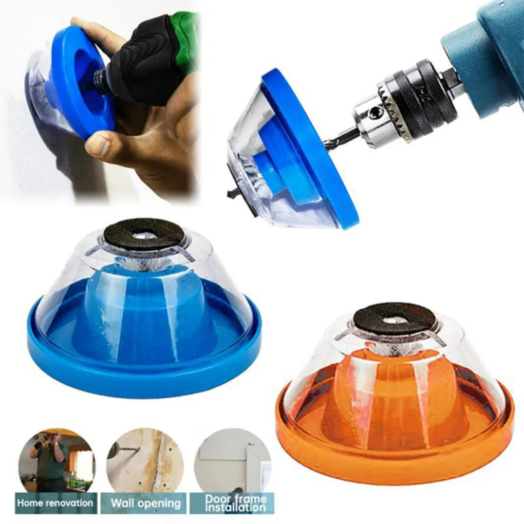 Electric Drill Dust Collector Shockproof Transparent Case Catcher Box