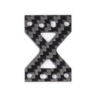 Carbon Fiber Simulation Center Diff Cover Plate for 1/7 ARRMA LIMITLESS F1 V2 Speed Bash Roller Drift Car Parts