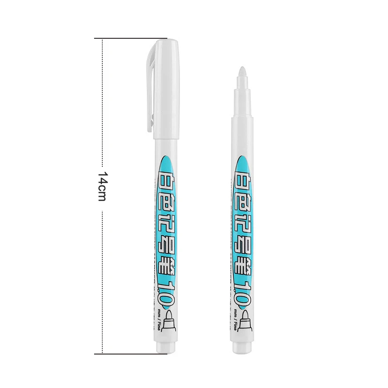 1Pcs Oily Waterproof White Marker Pen Graffiti Pens Tire Painting Notebook Tyre Tread Environmental Pen