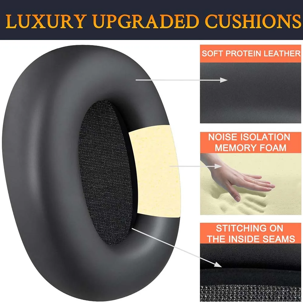 Earphone Pads for Skullcandy Hesh 540 360 Replacement Earpads Mesh Cloth Memory Covers Sponge