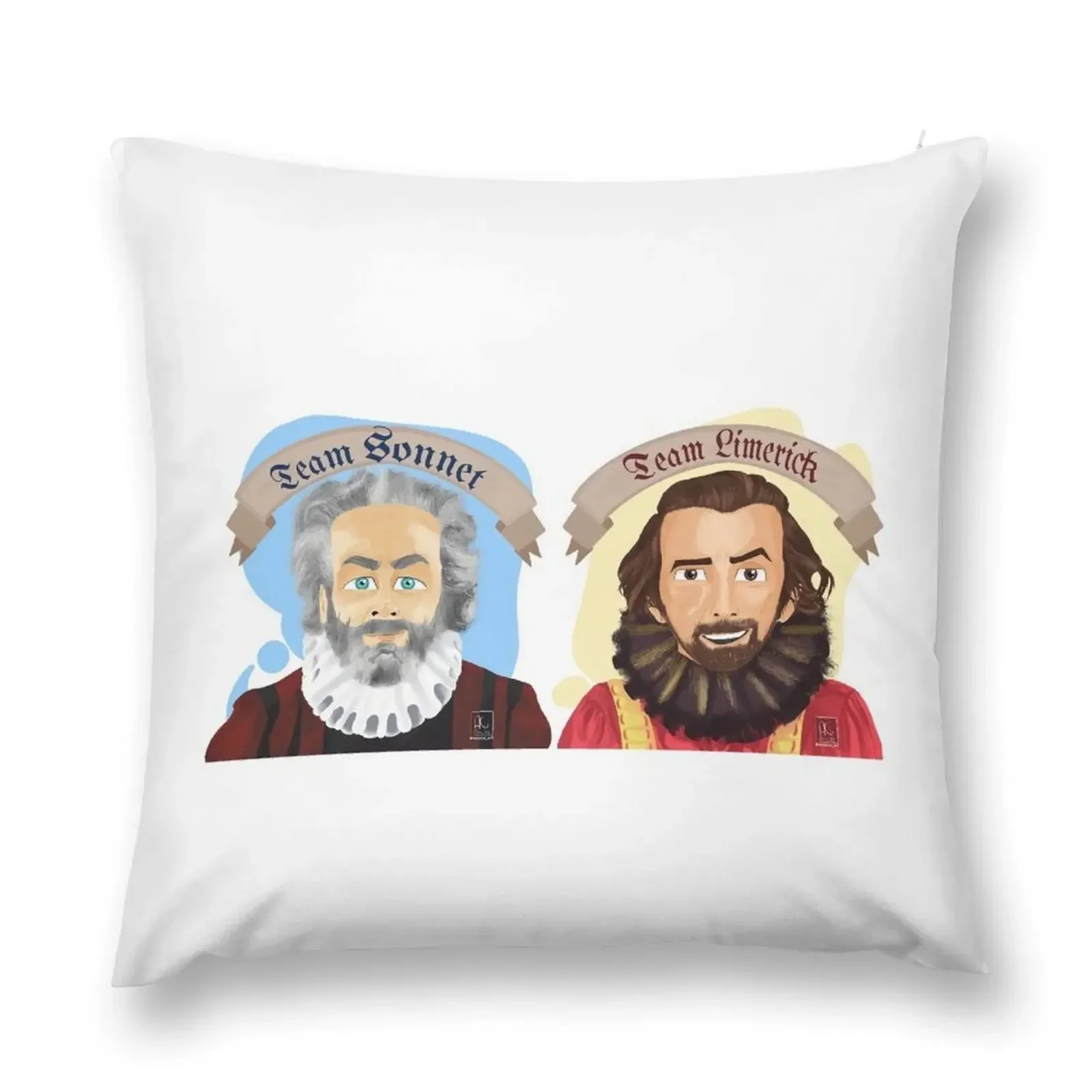 Team Sonnet and Team Limerick Throw Pillow Christmas Pillow Cases Cushion Child pillow