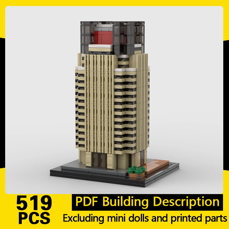 

City Street View Model MOC Building Bricks Office Building Tower Modular Technology Gifts Holiday Assemble Children Toys Suit