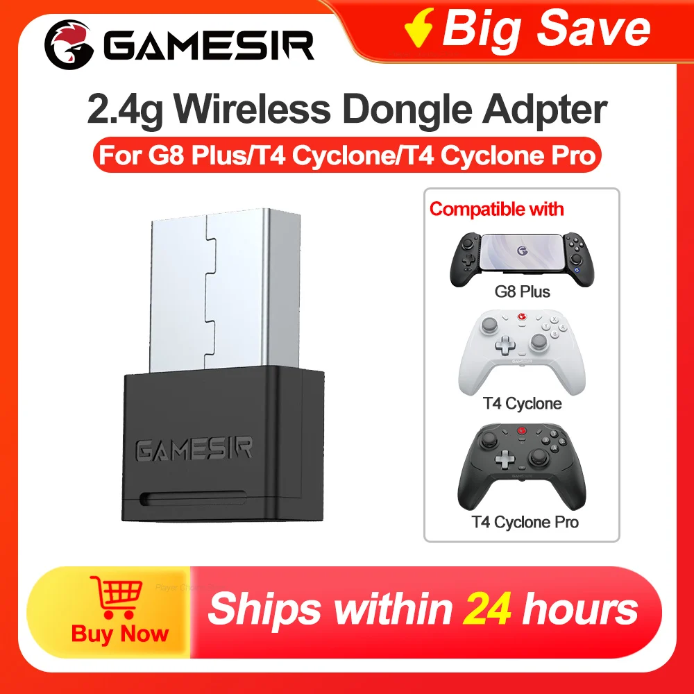 Gamesir G8+ G8 Galileo Plus T4 Cyclone and T4 Cyclone Pro 2.4g Wireless Dongle Receiver Adpter Game Console Accessories