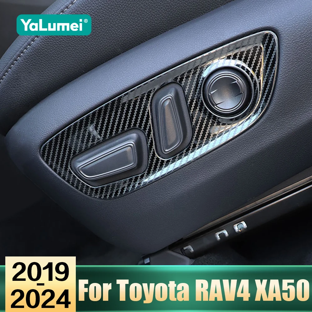 Für Toyota RAV4 XA50 RAV 4 Hybrid 2019 2020 2021 2022 2023 2024 Auto-Zubehör Sitzverstellknopf Schalterabdeckung Aufkleber