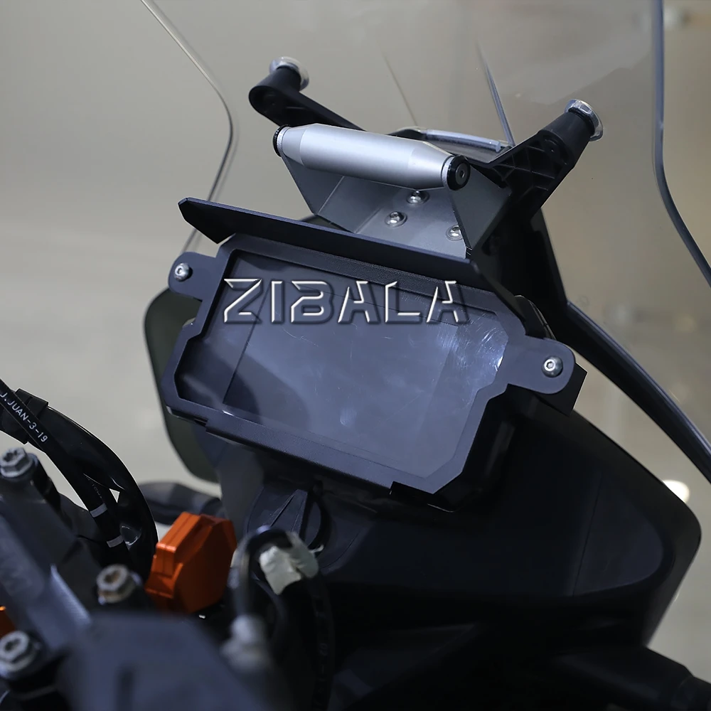 

For 790 890 Adventure R/S DUKE390 RC390 2019-2026 TFT Theft Protection Frame Cover Screen Anti Theft Guard Sun Visor Device