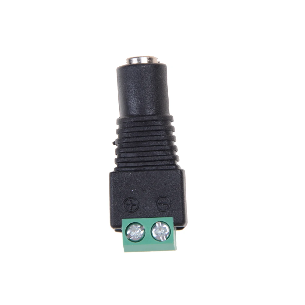 DC Terminal DC Female Head 5.5 * 2.1 DC Power Supply Female Socket Plug Green Terminal Conversion Head