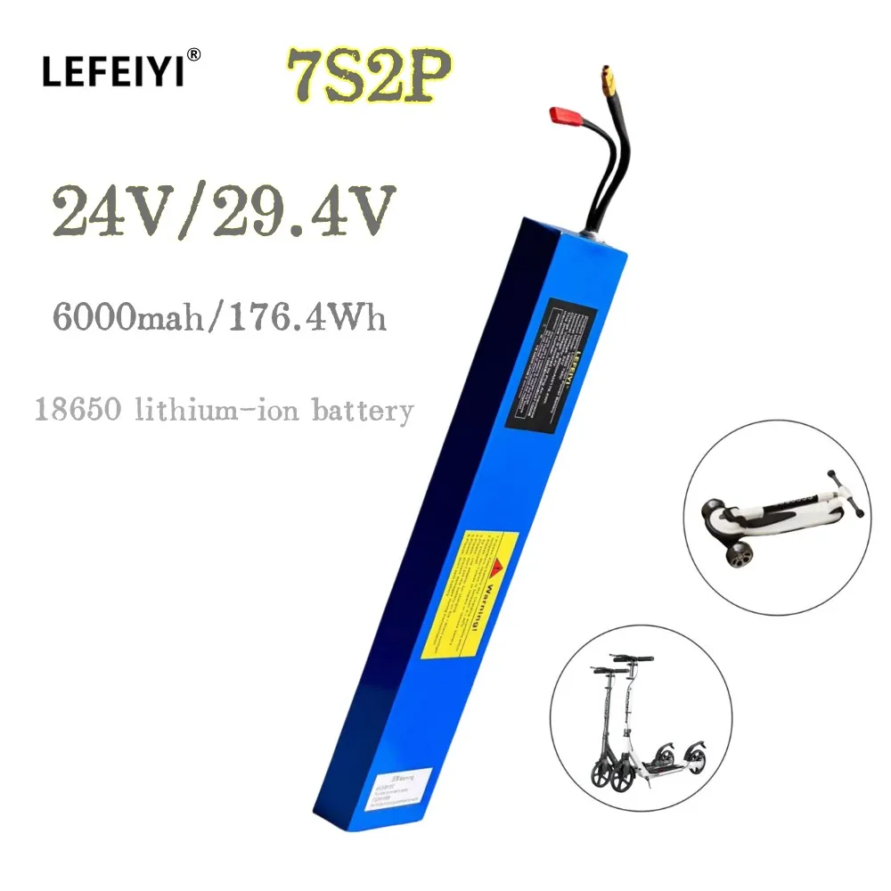 18650 lithium ion Cell 7S2P 24V 29.4V 6Ah/6000mah