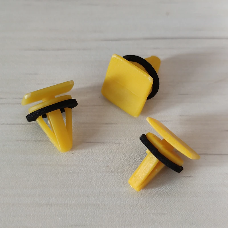 20Pcs Yellow Plastic Trim Clips Side Skirts & Sill Mouldings Fastener For Kia Hyundai 87756-4A000