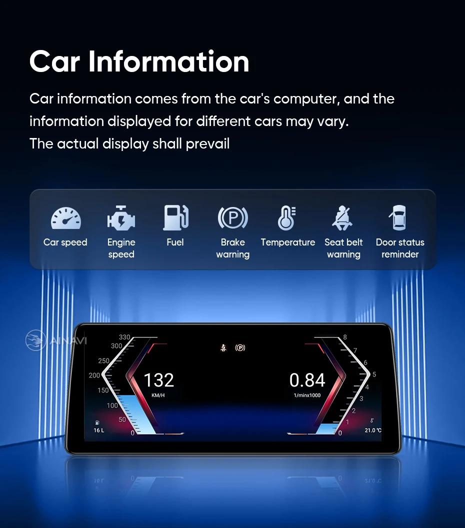 Ainavi Autoradio für BMW F30 F32 F20 F21 2011 2012 2013 2014 2015 2016 Kabelloses Carplay Android Auto Multimedia IPS-Bildschirm – Detail 10