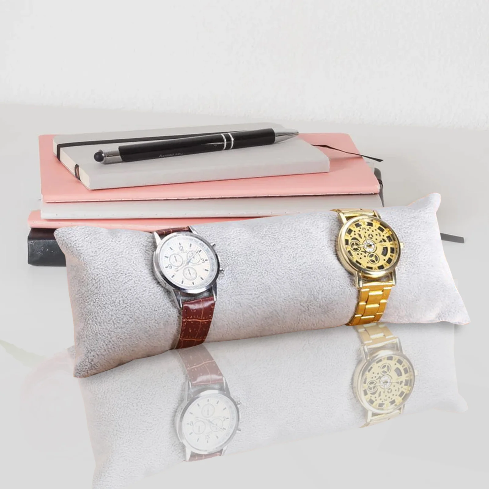 

1pc Long Pillow Jewelry Display For Bracelet Bangle Watch Storage Cushion Protective Organizer Retail Home Craft Fair Show