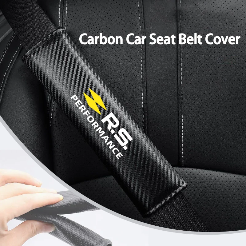 Car Seat Belt Cover Belt Cushion Driver Shoulder Protector For Renaul RS Kadjar Captur Clio Megane 2 3 4 RS Koleos Logan