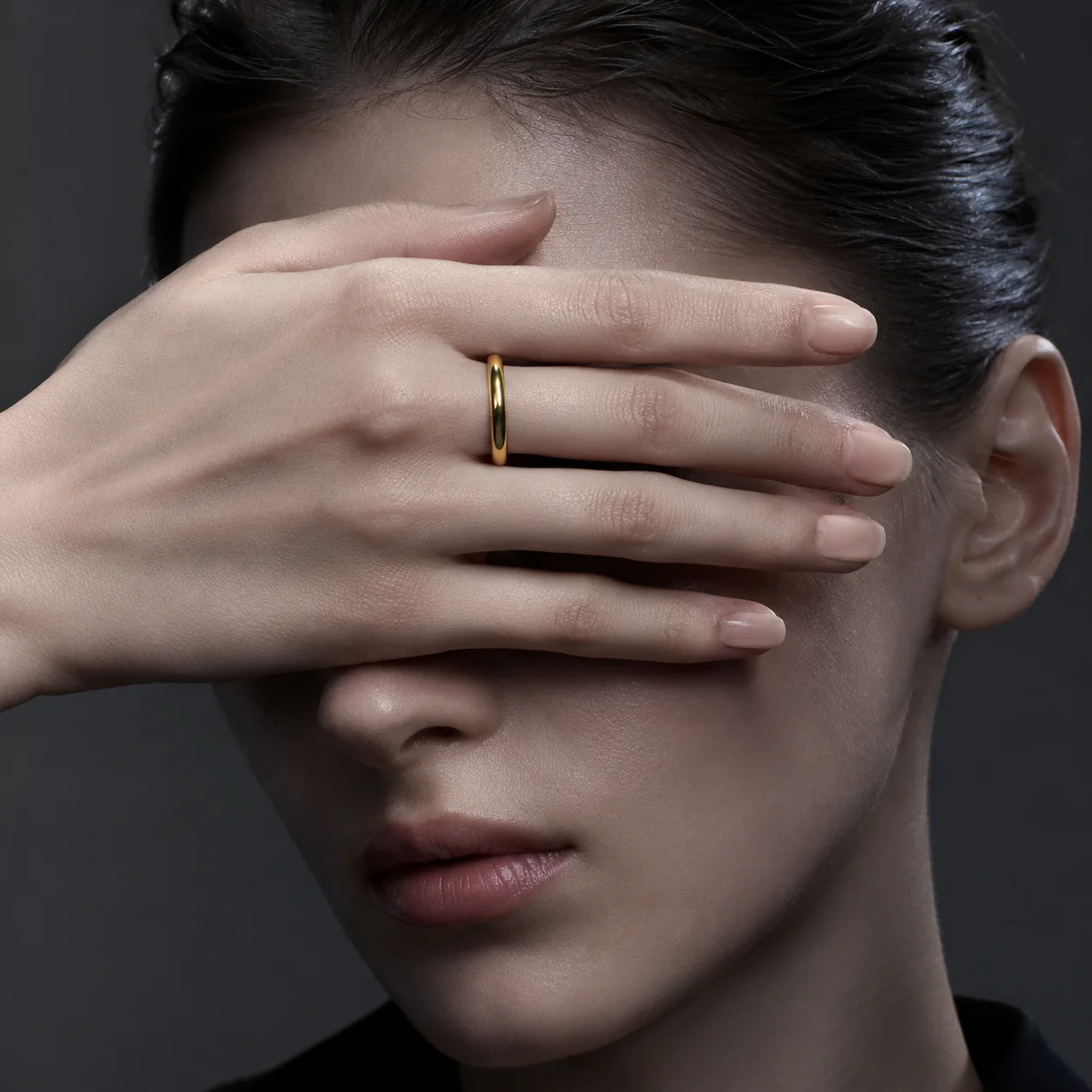 Minimalistischer 3mm Glatter Stapelring 18K Vergoldeter Edelstahl Hochglanzpolierter Bandring für Frauen und Mädchen Knöchelschmuck – Detail 6