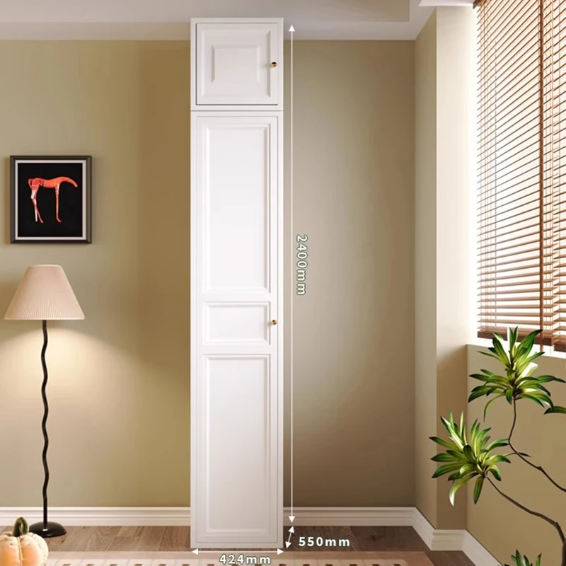 خزانة الملابس الحديثة الأساسية الثقيلة رخيصة خزانة خشبية خزانة غرفة النوم الأبيض طويل القامة Szafa Na Ubrania أثاث المنزل #2