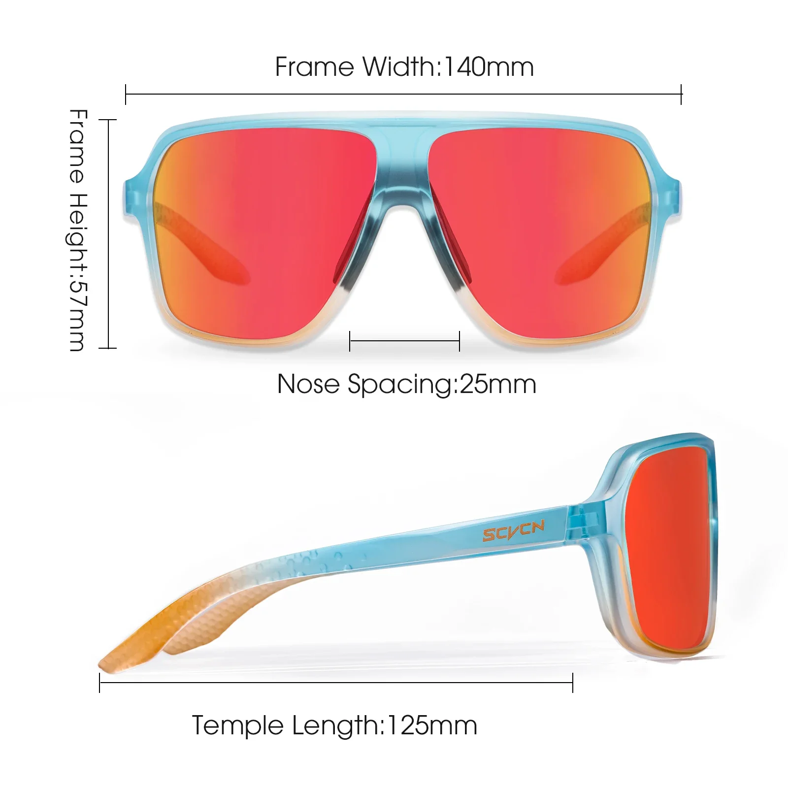 SCVCN Photochromic Cycling Glasses Polarized Sunglasses for Men MTB Bike Eyewear Goggles Bicycle Glasses Sports UV400 Sunglasses