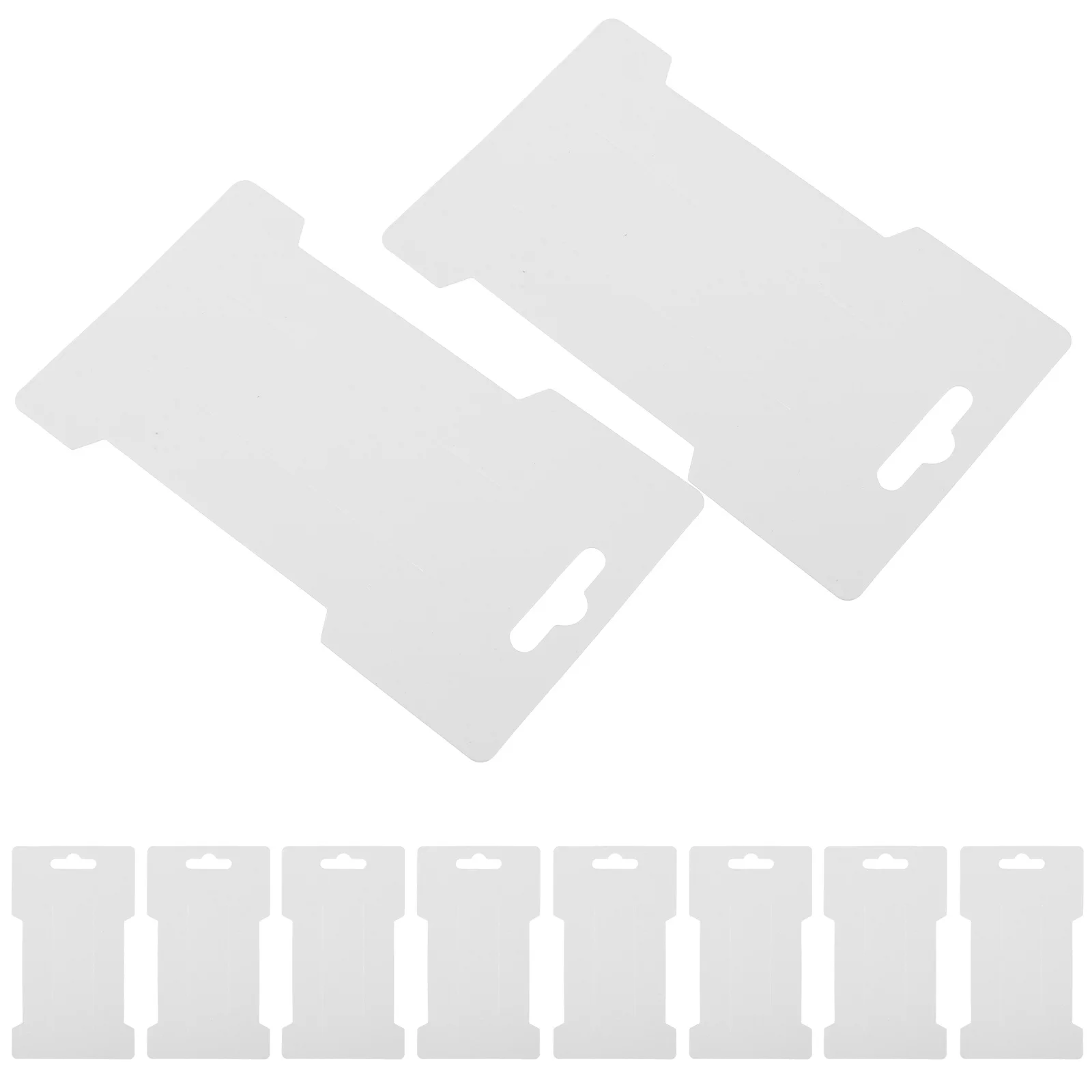 

100Pcs Hair Barrettes Display Cards Durable Kraft Paper Organizer for Bows Clips Portable Jewelry Accessory Holder