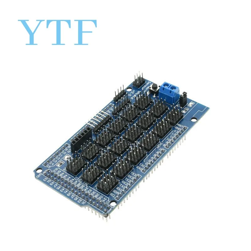 For Arduino MEGA Sensor Shield V1.0 V2.0 Dedicated Expansion Development Board MEGA 2560 Sup IIC SD Robot Parts DIY