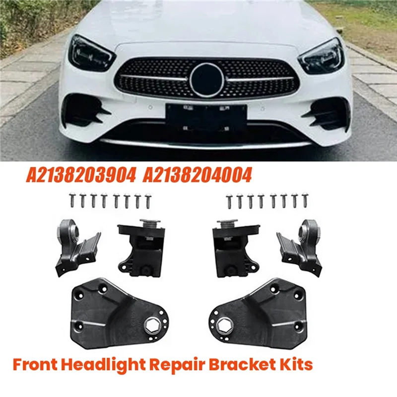 

Classic-Car Front Headlight Bracket Repair Kits For Mercedes Benz E Class W213 2021-2023Headlamp Mount RS Bracket