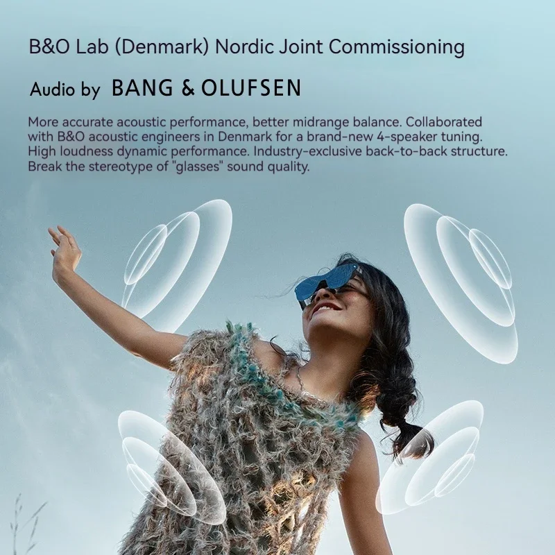 Rayneo Air 4 Pro Smart AR Glasses 3G Voice Control IPX-5 Waterproof 4K Video Capture Head-Mounted XR Support DP Agreement