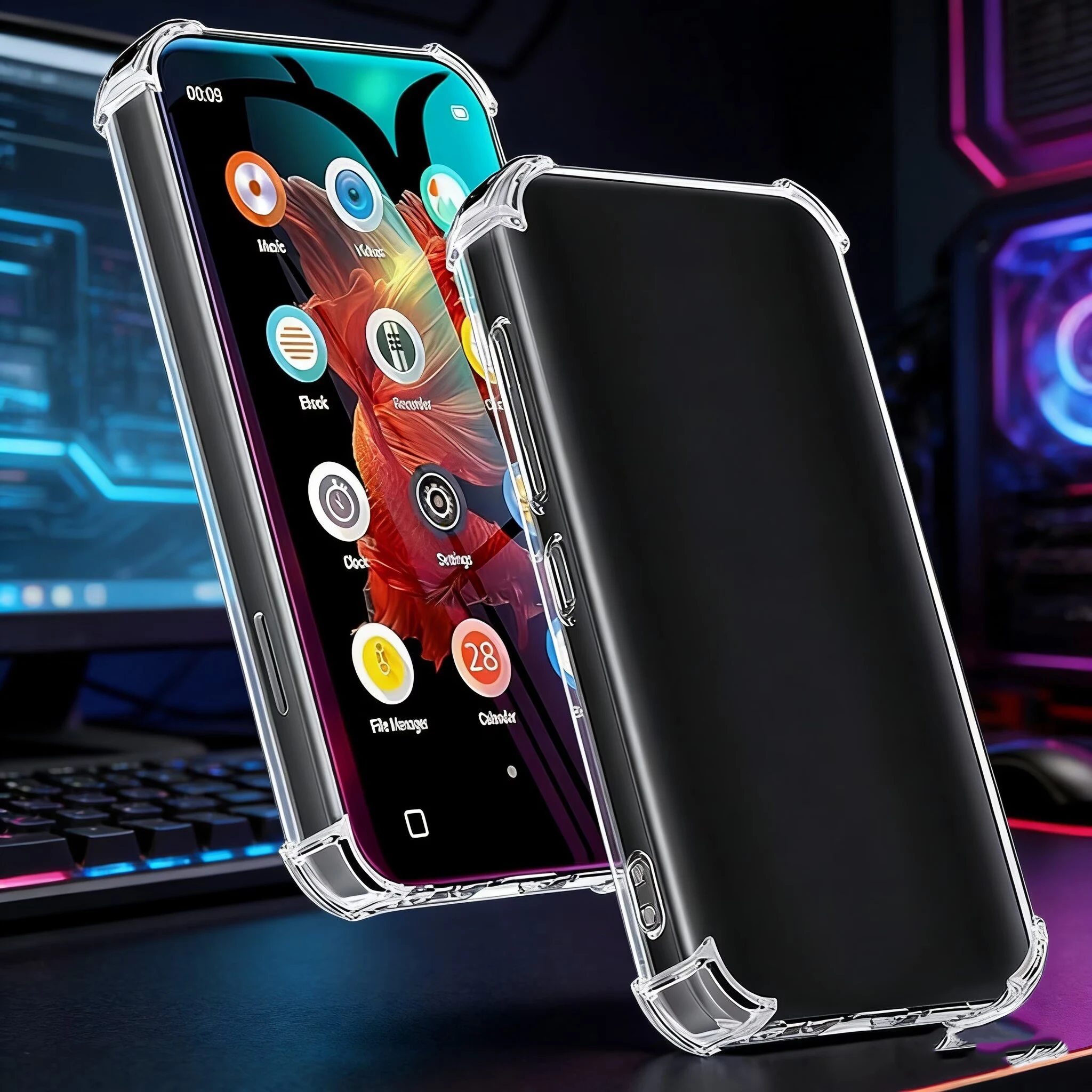 Etui na odtwarzacz MP3 Innioasis G1 i G3, przezroczysta osłona TPU na odtwarzacz MP3, odporna na zarysowania, amortyzująca wstrząsy, etui 4.0 cala, krystalicznie przezroczyste. — zdjęcie produktu 6