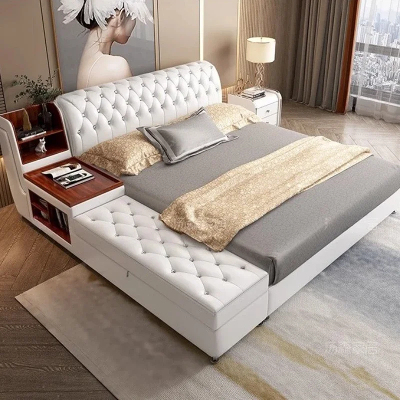Storage Design Massage Bed Simple European Multifunctional Massage Bed Human  Double Letto Matrimoniale Unique Furniture