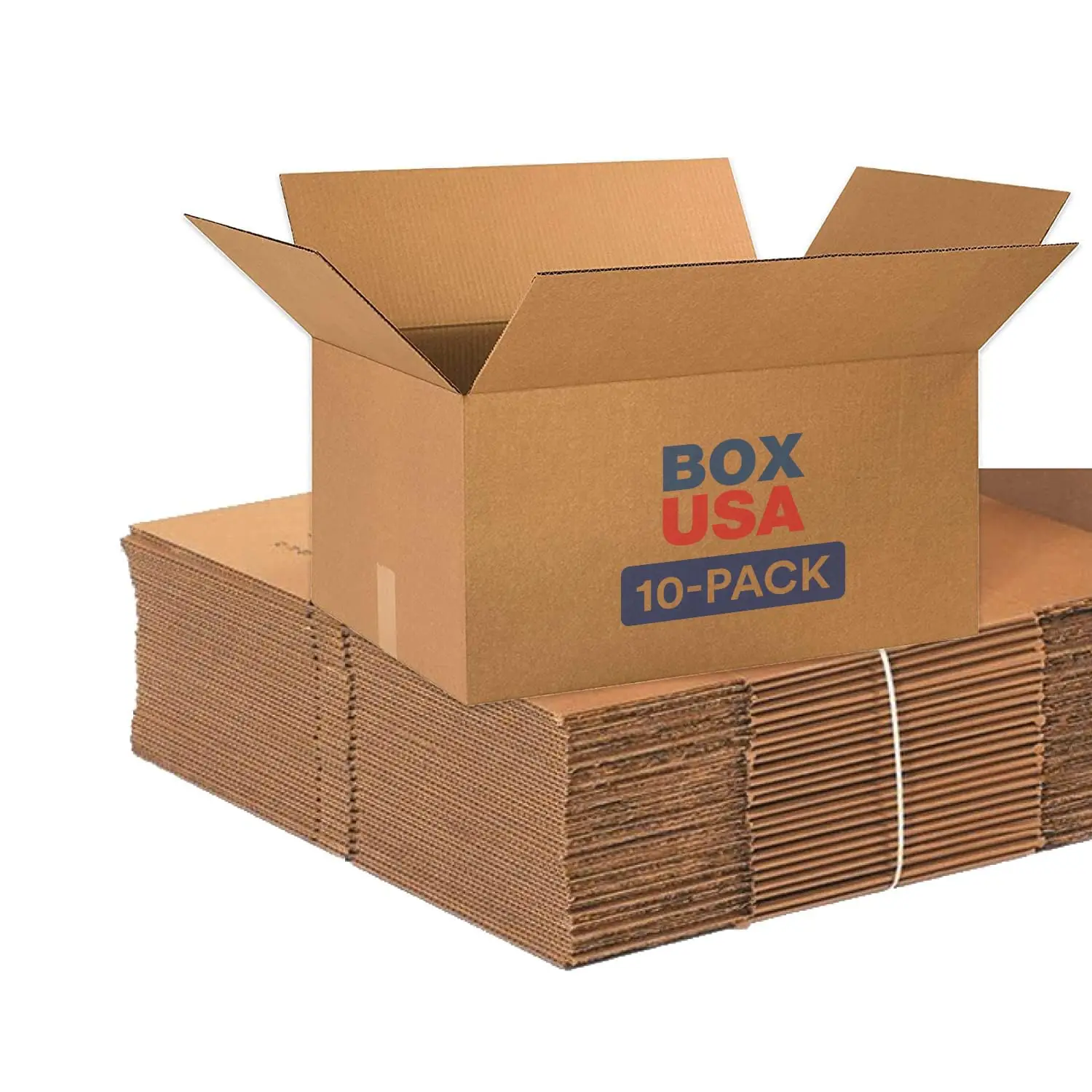 

Large Shipping Boxes 24x16x12 Inch, 10-Pack Corrugated Cardboard for Packing Moving and Storage