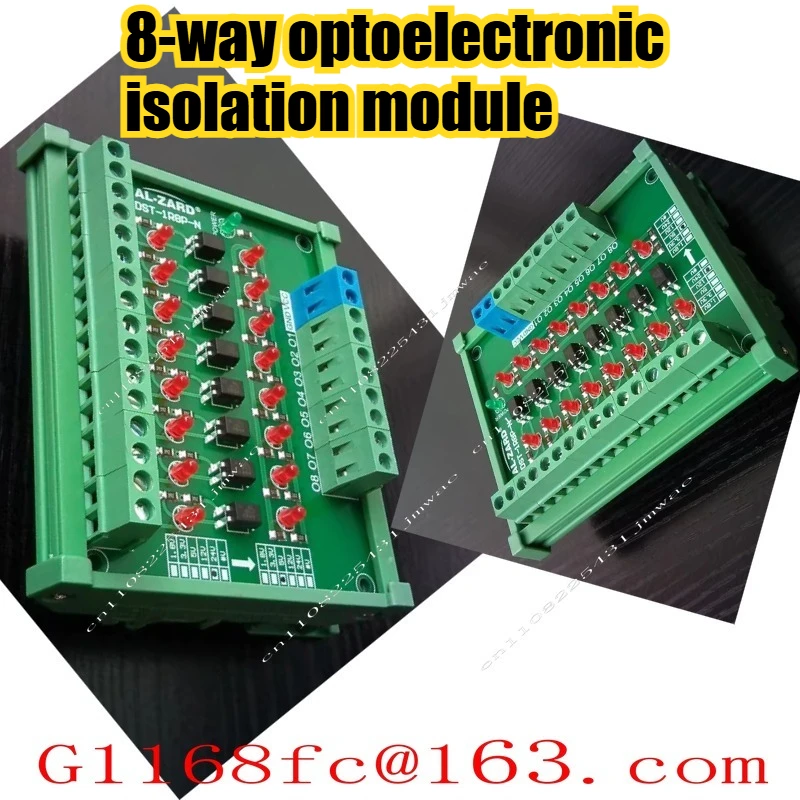 8-channel Optoelectronic Isolation Module PLC Signal Level Voltage Conversion Board PNP Output DST-1R8P-P