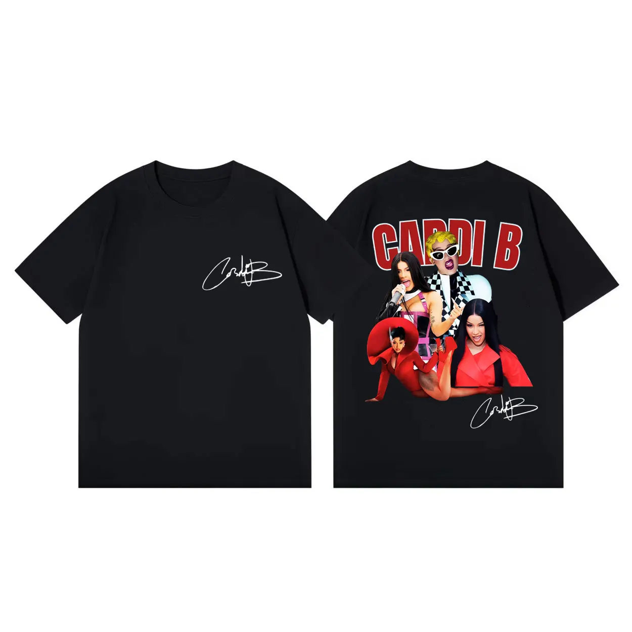 

Rapper Cardi B Tour 2026 Merch T-shirt Men Women Clothing Fashion Y2k Short Sleeve T-shirts Summer Casual Loose Cotton