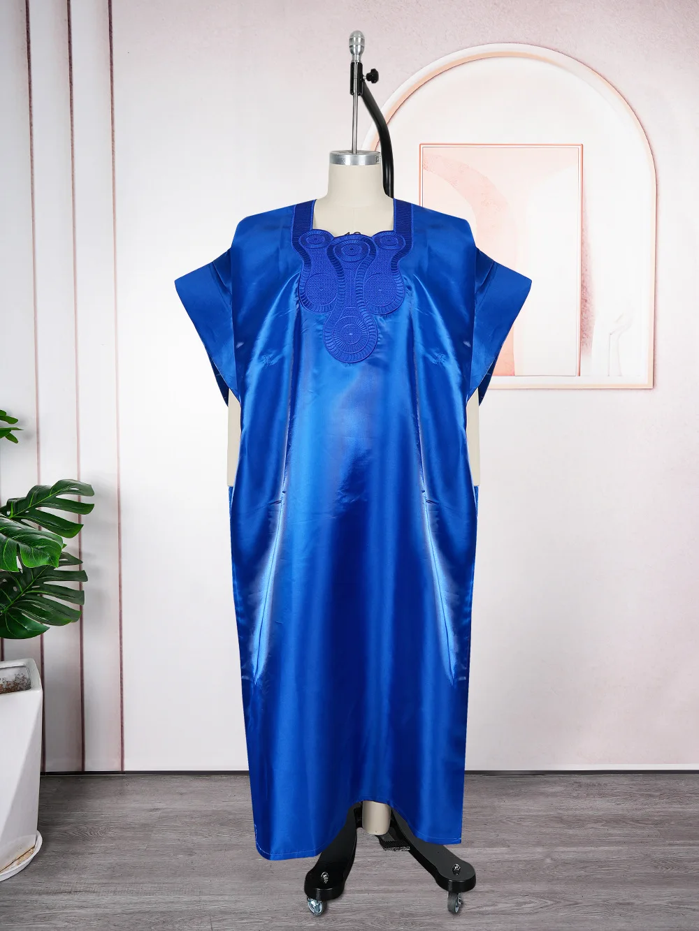 

African Dashiki Dress For Woman Bazin Riche Embroidery Deisgn Long Dress