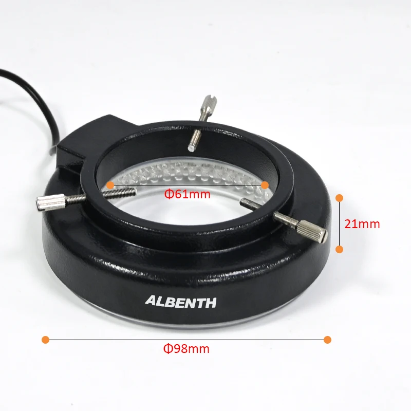 Albenth Direction-Adjustable Ring Light With Adapter For Industry Stereo Microscopes