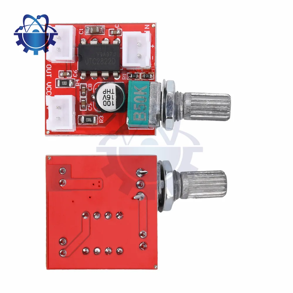 Papan Amplifier BTL Mono UTC2822, DC 1.8, daya Preamplifier 12V