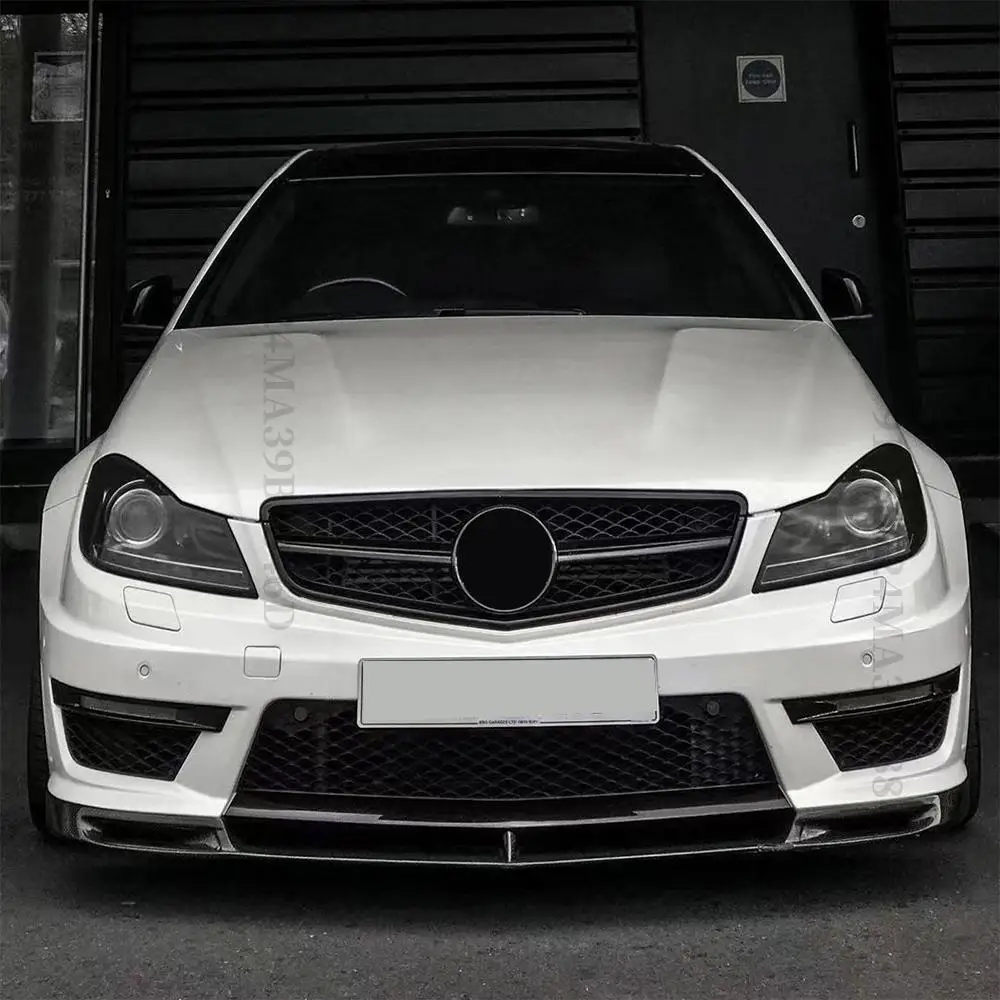 Front Inlet Grille Bumper Grill For Mercedes W204 C204 S204 C43 Benz C 2007-2014 AMG GT R Diamond Style Grid Tuning Accessories