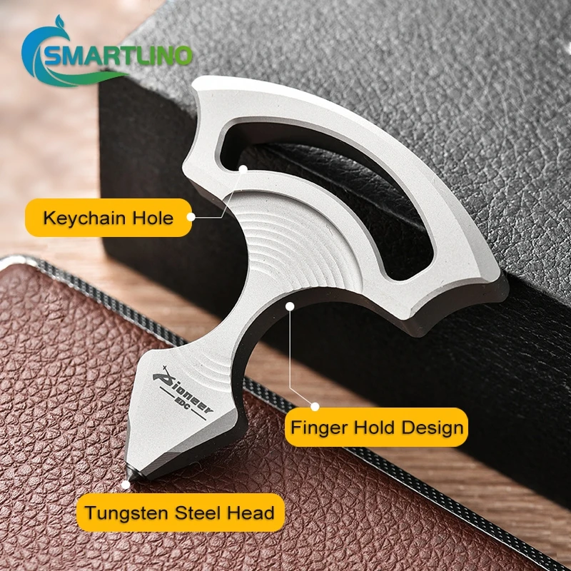 Imagem -05 - Titanium Alloy Emergency Window Breaker Self-defense Edc Tools Keychain Personal Security Protection Pendurado Acessório