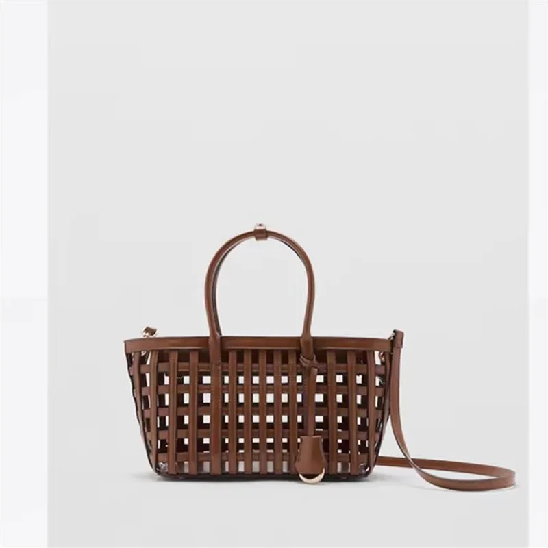 

Новая женская сумка через плечо из искусственной кожи с вырезами, модный дизайн, вместительная сумка-тоут, стильные женские композитные сумки