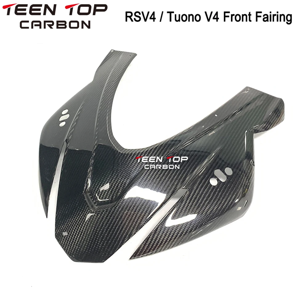 Motorcycle Front Fairings Carbon Fiber For Aprilia RSV4 Tuono V4 Glossy Carbon Panels Guard Cover RS V4 2021 2022 2023