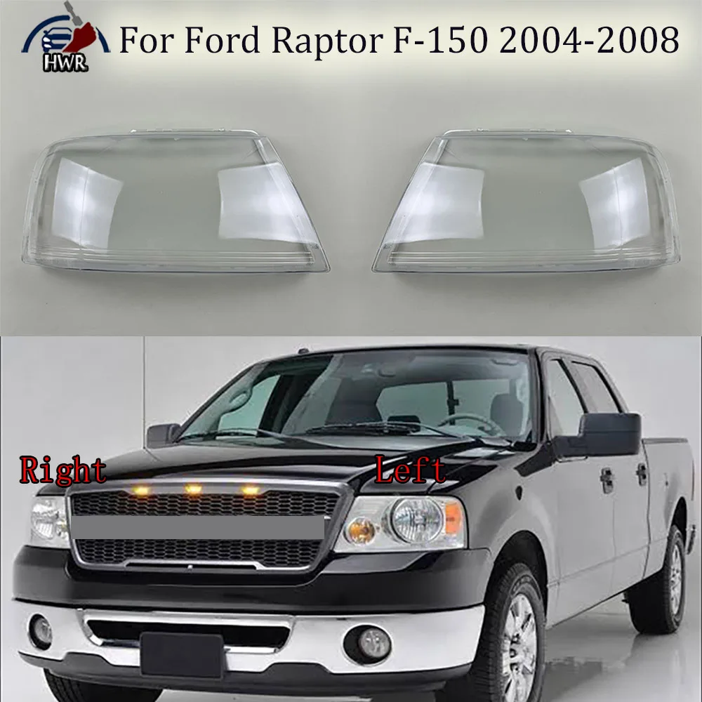 

Headlamp Lamp Cover Headlight Shell Transparent Mask Lens Plexiglass Replace Original Lampshade For Ford Raptor F-150 2004-2008
