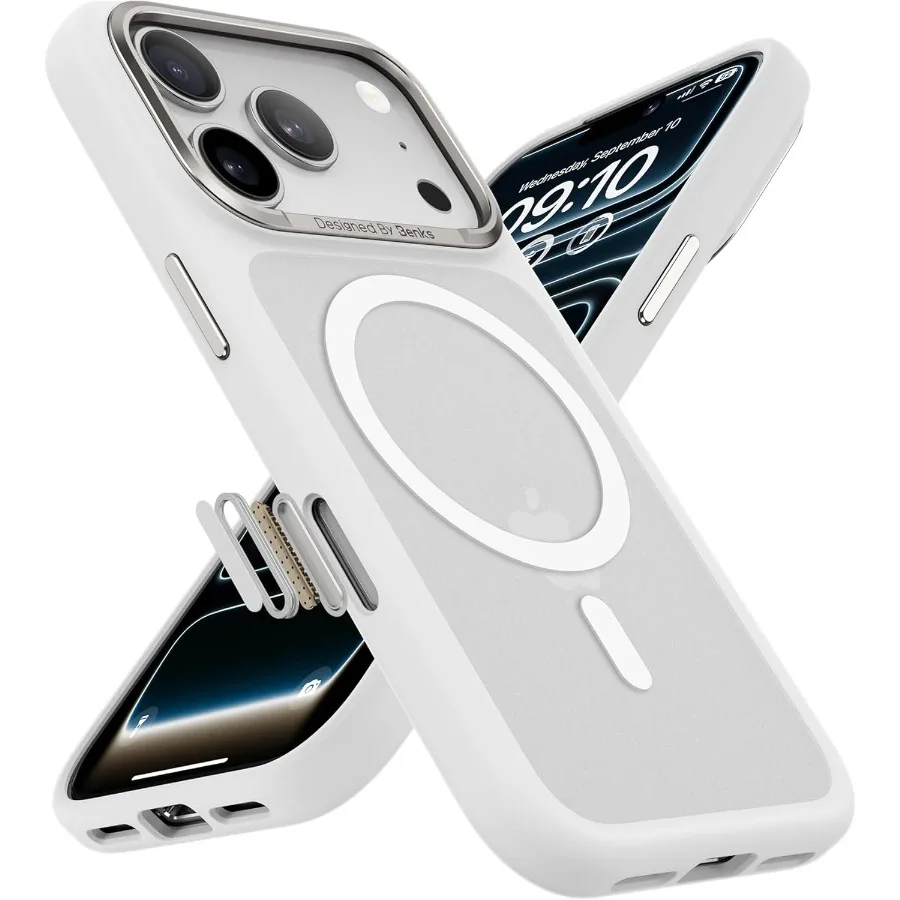 

Magnetic Case for Phone 17 Pro Compatible with MagSafe Military-Grade Drop Protection Slim Translucent Matte Shockproof