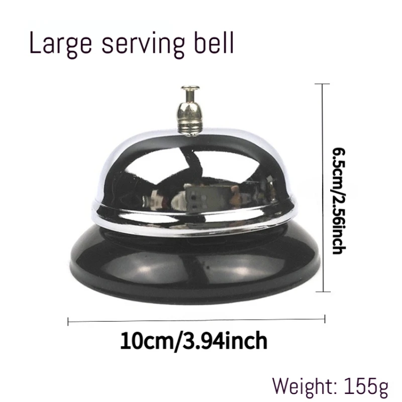 Call Bell with Button, Suitable for Office, Kitchen, Desk, Hotel Front Desk, Restaurant, Bar, Etc.
