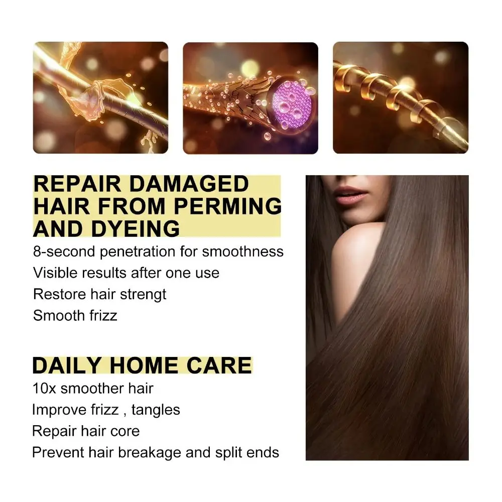 Fluffy and Smooth Hair Care Mask RImproves Frizzy and Tangled Hair Prevents Hair Breakage and Splitting Hair Care Cream