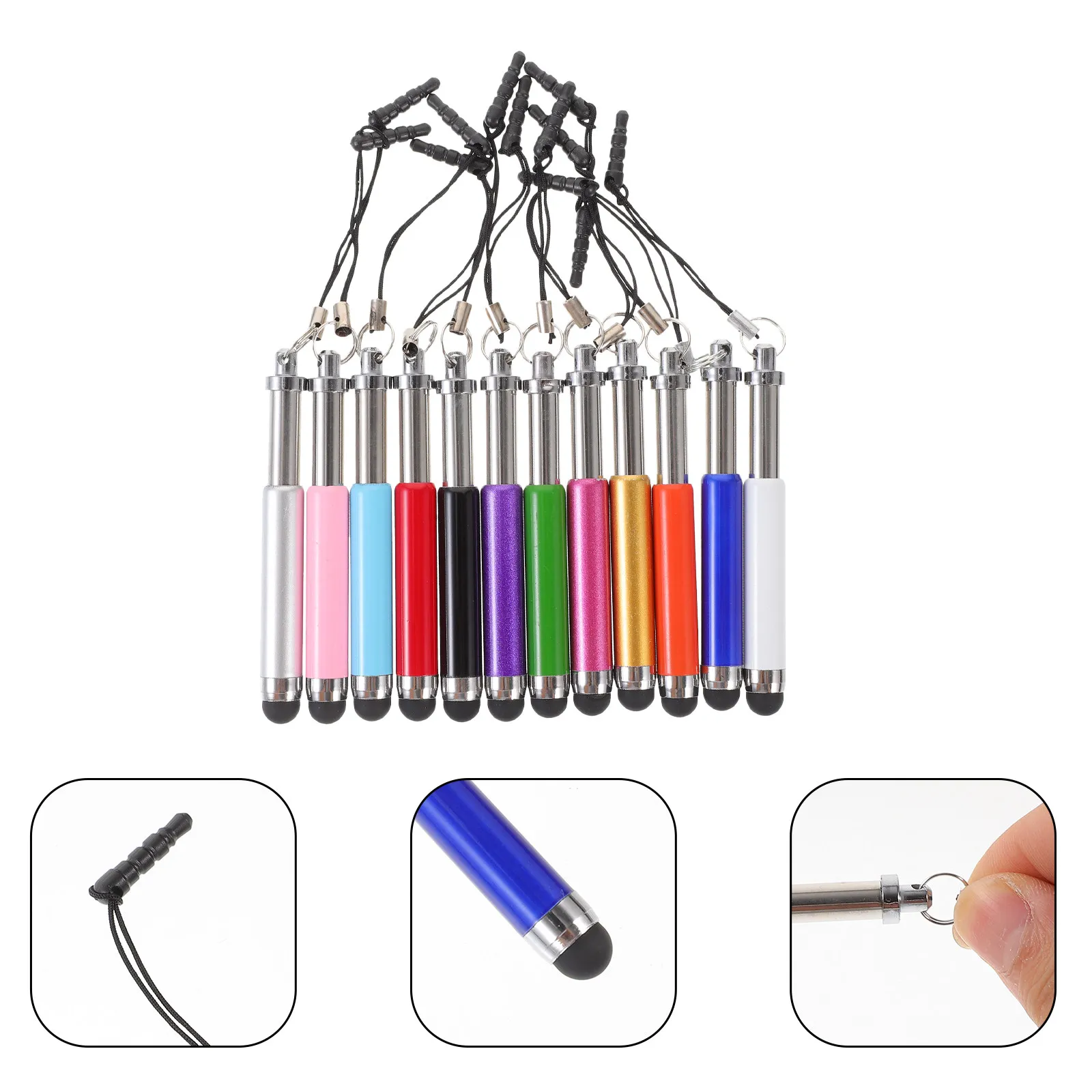 

12Pcs Premium Alloy Capacitive Stylus Pens Touch Screen Pen for Smartphones Smooth Skin-Friendly Tip Handwriting