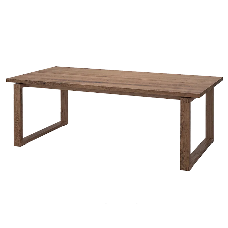 Nordic minimalist dining table ash long table big board table all solid wood desk