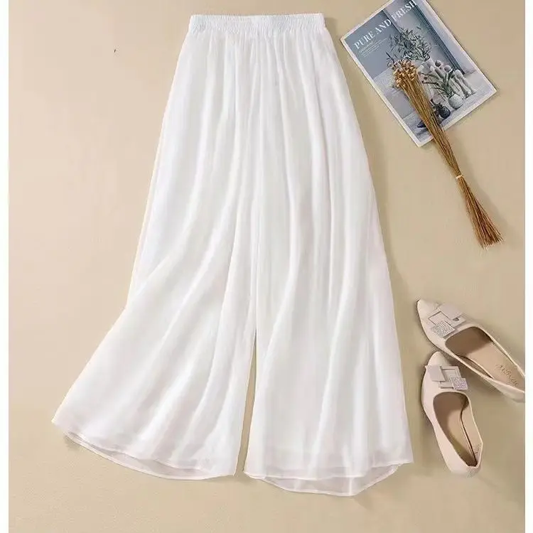 

Classical Dance Chiffon Pants Wide Leg Pants for Women Modern Dance Training Loose Dance Pants Q169