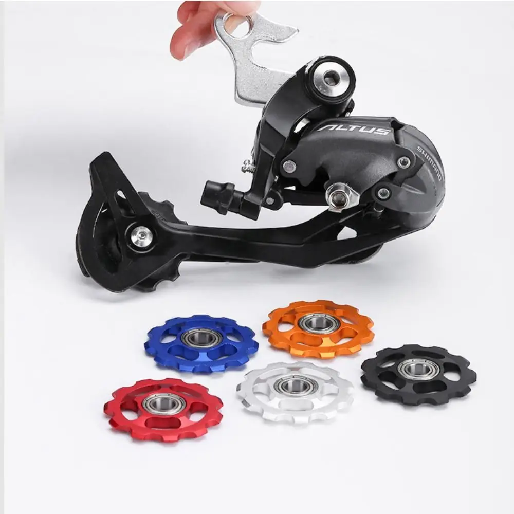 Aluminum Alloy Bicycle Jockey Roller 11T Pulley Guide Roller MTB Jockey Wheel MTB Road Bicycle 5 Colors Rear Derailleur