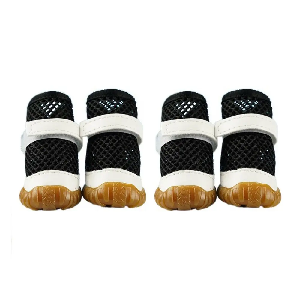 

Creative Breathable Dog Net Shoes Soft Anti-Slip Dog Sandals Shoes PVC Puppy Mesh Shoes Outdoor