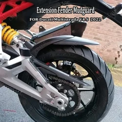 Motorcycle Lengthen Front Fender Rear and Front Wheel Extension Fender Mudguard Splash Guard FOR Ducati Multistrada V4 S 2022