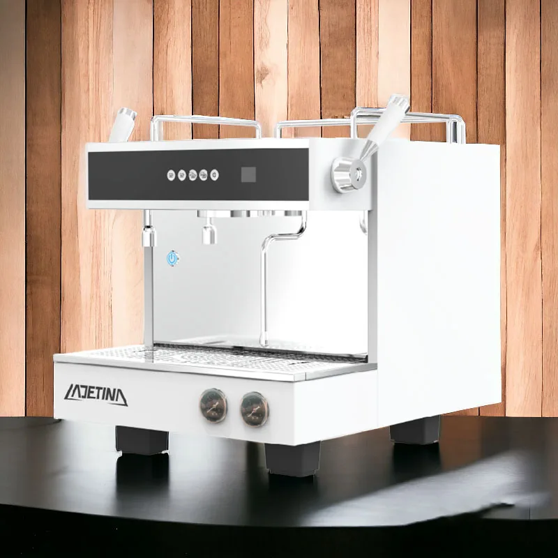 Commercial Stainless Steel 9 Bar 1 Group Semi-Automatic Espresso Machine 200 Cups/Hour Capacity 2400W