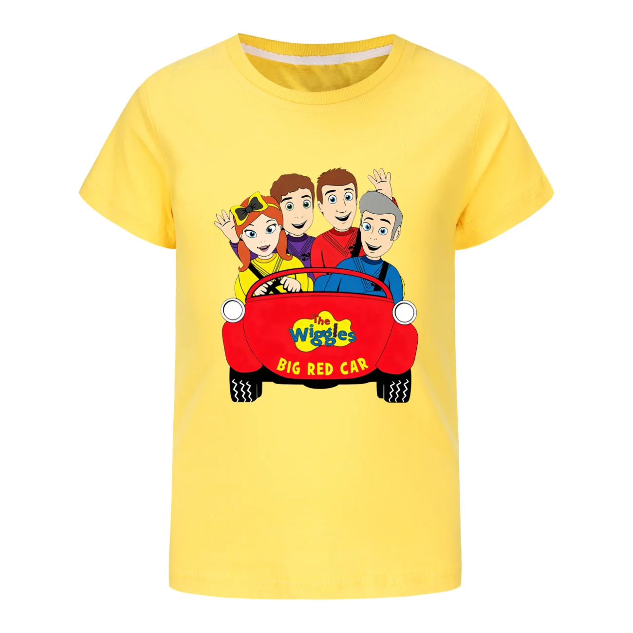 New Australian The Wiggles Character Tshirt Kids Summer O-Neck T-Shirt Junior Boys Casual Short Sleeve Tops Girls Cotton Clothes