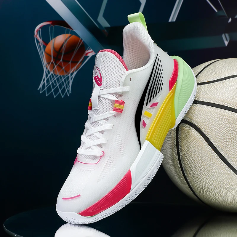 2024 Summer New Mens Basketball Shoes Breathable Basketball Sneakers Unisex Basketball Training Shoes Non Slip Outdoor Sneakers