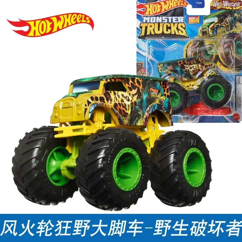 Hot Wheels-Monster Trucks Jouets pour Garçons, Voitures Big Foot, Interface Wrecker Samson, Totaled Mega Wrex, Cadeau Original, 1/64 Diecast